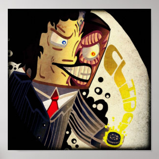 ルカルシアの2顔皮膚スケッチポスター ポスター