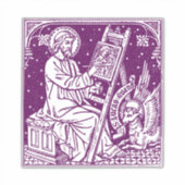 ルカ伝道者・福音書記者聖人アート シール (正面)