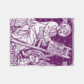 ルカ伝道者・福音書記者聖人アート フリースブランケット (正面(横))