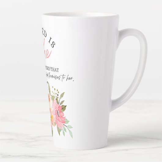 ルカ1時45分は賛美彼女のフローラ聖なる書物、 経典 カフェラテマグ (右)