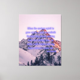 ルカ11:24 Bible Verse KJV Pic Wall Art キャンバスプリント