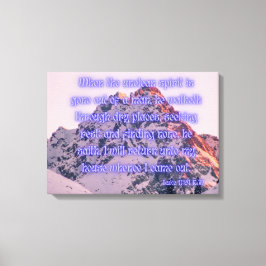 ルカ11:24 Bible Verse KJV Pic Wall Art キャンバスプリント