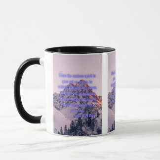 ルカ11:24 KJVバイブル聖句Pic 2-Tone Mug マグカップ