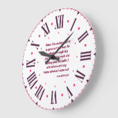 ルカ11:24 KJV聖書ローマ数字 ラージ壁時計 (傾斜)