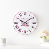 ルカ11:24 KJV聖書ローマ数字 ラージ壁時計 (ホーム)