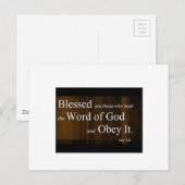 ルカ11:28 ポストカード (正面/裏面)