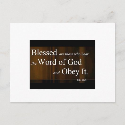 ルカ11:28 ポストカード (正面)