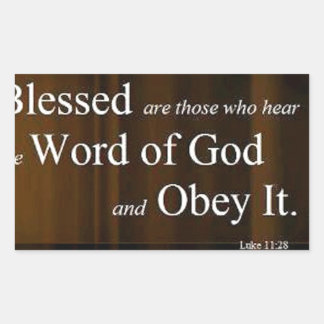 ルカ11:28 長方形シール