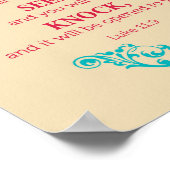 ルカ11:9だから私はあなたに言う… ポスター (角)