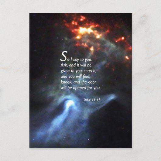 ルカ11:9 ポストカード (正面)
