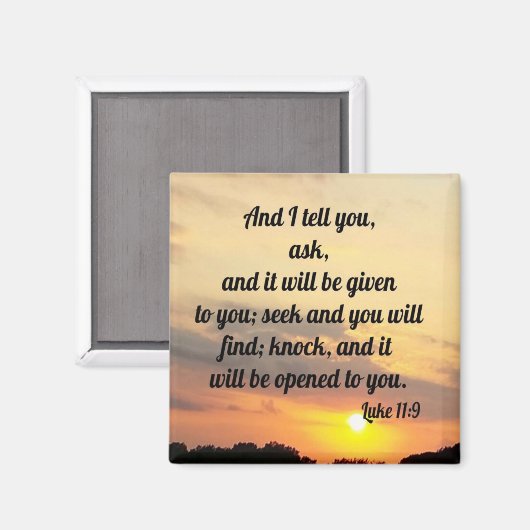 ルカ11:9 マグネット (正面/裏面)