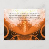 ルカ12:27 ユリがどのように育つか考えてみなさい。 ポストカード (正面)