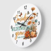 ルカ12:27 ラージ壁時計 (傾斜)