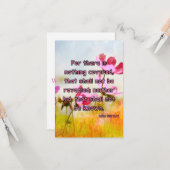 ルカ12:2 KJVバイブル聖句Pic Flat Greeting Card カード (正面/裏面インサイチュ)