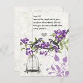 ルカ12:7あなたは多くのスズメよりも価値がある ポストカード (正面/裏面)