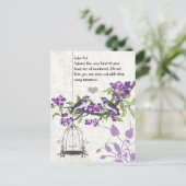 ルカ12:7あなたは多くのスズメよりも価値がある ポストカード (スタンド正面)