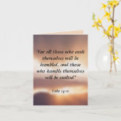 ルカ14:11 カード (黄色い花)