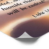 ルカ14:11 ポスター (角)