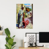 ルカ17:11-19 10人のらい病が清められた ポスター (ホームオフィス)