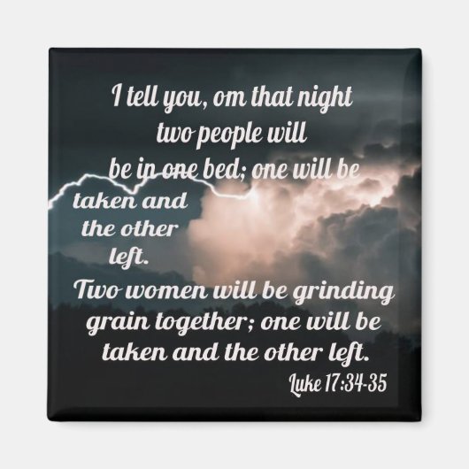 ルカ17:34-35 マグネット (正面)