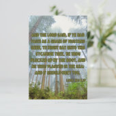 ルカ17:6 KJV聖書聖なる書物、 経典Pic Greeting カード (スタンド正面)