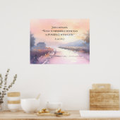 ルカ18:27イエスは神の聖書と共に可能であると答えた ポスター (キッチン)