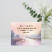 ルカ18:27　神様には出来ないことはない。  イエス  聖書カード (スタンド正面)