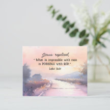 ルカ18:27　神様には出来ないことはない。  イエス  聖書カード