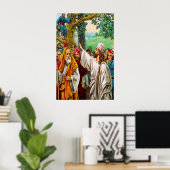 ルカ19:1-10イエス救は徴税人 ポスター (ホームオフィス)