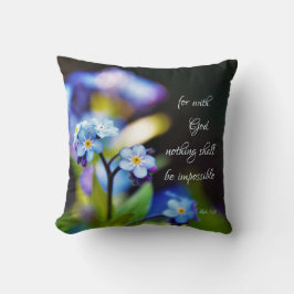 ルカ1:37神と共に神は何も不可能ではない クッション