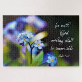 ルカ1:37神と共に神は何も不可能ではない ジグソーパズル