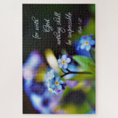 ルカ1:37神と共に神は何も不可能ではない ジグソーパズル (縦)