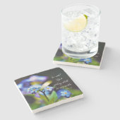 ルカ1:37神と共に神は何も不可能ではない ストーンコースター (横)