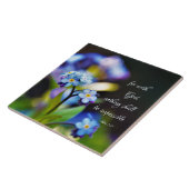 ルカ1:37神と共に神は何も不可能ではない タイル (側面)