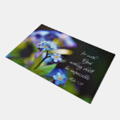 ルカ1:37神と共に神は何も不可能ではない ドアマット (アングル)