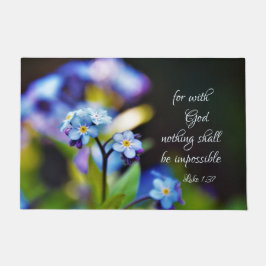 ルカ1:37神と共に神は何も不可能ではない ドアマット