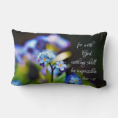 ルカ1:37神と共に神は何も不可能ではない ランバークッション (裏面)