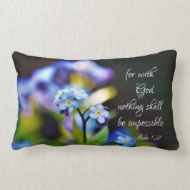 ルカ1:37神と共に神は何も不可能ではない ランバークッション