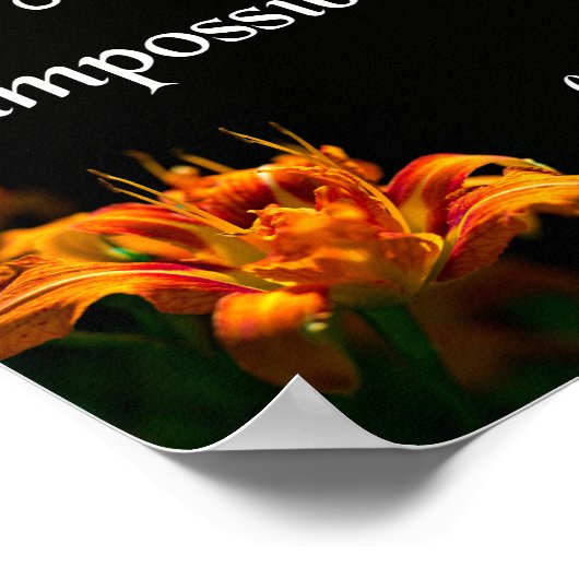 ルカ1:37、神と共に ポスター (角)