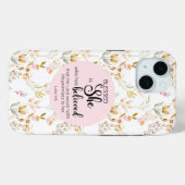 ルカ1:45は賛美彼女の水色ピンクのフローラ Case-Mate iPhoneケース (裏面 (横))