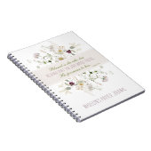 ルカ1:45は賛美、彼女の野花の祈りの言葉ジャーナル ノートブック (右側)