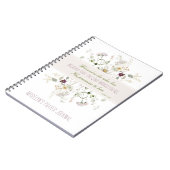 ルカ1:45は賛美、彼女の野花の祈りの言葉ジャーナル ノートブック (左側)