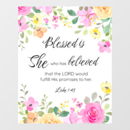 ルカ1:45賛美は女女の聖なる書物、 経典フローラ ウィンドウサイン