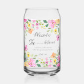 ルカ1:45賛美は女女の聖なる書物、 経典フローラ ガラス缶 (正面)