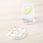 ルカ1:45賛美は女女の聖なる書物、 経典フローラ コースター (側面)