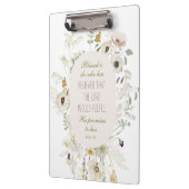 ルカ1:45賛美は彼女の野花 クリップボード (左)