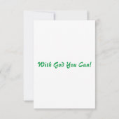 ルカ21:15 KJVバイブル聖句Pic Flat Greeting Card カード (裏面)