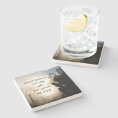 ルカ22:42わたしの意志ではなく、あなた方の意志が行われる、聖書 ストーンコースター (横)