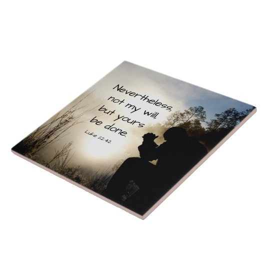 ルカ22:42わたしの意志ではなく、あなた方の意志が行われる、聖書 タイル (側面)