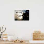 ルカ22:42わたしの意志ではなく、あなた方の意志が行われる、聖書 ポスター (キッチン)